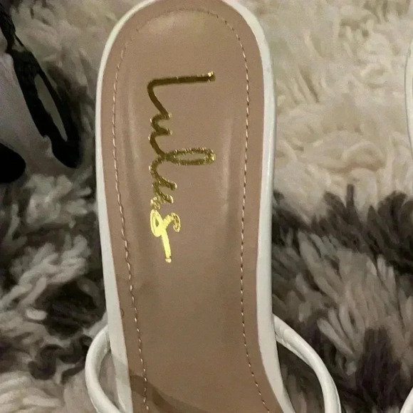 Lulu’s NEW bride wedding white bow stiletto heels size 7 shoes dress - Picture 3 of 3